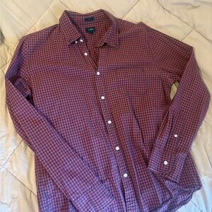 J. Crew Factory Plaid Button Down Shirt